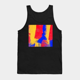 Yellow red and blue Tank Top